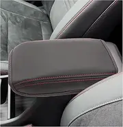 SXCY for 2024 2025 Hyundai Kona Armrest Cover 2024 2025 Kona (SE SEL Limited N-Line) Accessories 2025 Kona Center Console Cover for 2024 Hyundai Kona Middle Console Cover 2025 Kona Armrest Cover(Red)