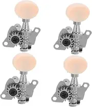ERINGOGO 4pcs Guitar Locking Tuners: 2r2l Ukulele Tuning Key Pegs Replacement Machine Heads Single Gear - for Acoustic and Electric String Instruments