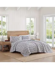 Tommy Hilfiger 136 Thread Count Boating Flags Cotton Reversible Quilt Set