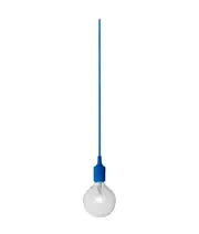 Pen Industrial Minimalist Silicone Pendant Light Suspensions (1m cable) Blue