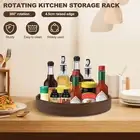 Wood Lazy Susan Organizer Rotatable Kitchen Turntable Organizer Round Lazy stexu