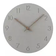 Kitchen Modern Simple Round Wall Clock Classics Silent Numberal Mdf Wood Clock For Bedroom Office Living Room Decor Gift Gray