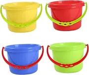 Totority 4 Pcs mini buckets tools for kids plastic buckets for kids plastic beach pail sand tool outdoor sand bucket child