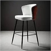 Breakfast Stools Stable Metal Frame Barstool Luxury Home Soft Backrest Bar Chairs Friendly to Floor Kitchen Stools for Counter Gift