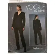 Vogue Patterns V1666 Guy Laroche Womens Jacket Pants Sewing Pattern Sizes 6-14