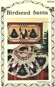 Birdseed Santa Tree Skirt & Wall Quilt Applique Wall Quilt Patterns