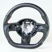 Flat Bottom Matte Carbon Leather Steering Wheel For Mini R55 R56 R57 R58 R60 R61 (for: Mini)