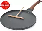 Nonstick Crepe Pan 10" Swiss Granite Dosa Pancake Griddle Induction Safe PFOA-Fr