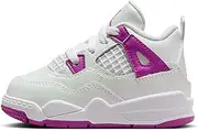 [Nike] Jordan Toddler's 4 Retro White/Hyper Violet (FQ1313 151)