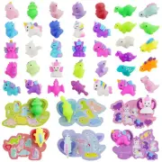 Valentines Day Gifts Cards for Kids 36Pcs Mini Dinosaur Unicorn Squeeze Mochi S