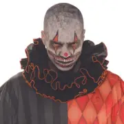 Underwraps Evil Clowns Ruffle Collar Black Adult Unisex Halloween Costume 28676