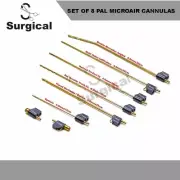 Set of (8) MicroAire Pal Fitting Type Liposuction Cannulas Resuable
