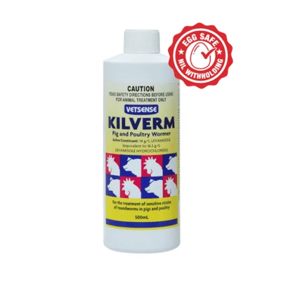 Vetsense Kilverm Pig & Poultry 500ml – Liquid Wormer for Internal Parasites