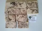 10 BARS RAW GOAT MILK SOAP HAPPY GOAT CREAMERY CHOCOLATE SWIRL COCOA BUTTER