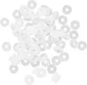 JEWEDECO 80pcs Anti-Slip Rubber Rings Charm Stoppers for Bracelets Adjustable for Snake Chain