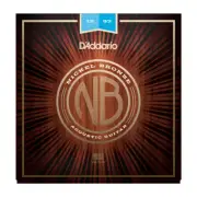 D'Addario NB1253 Nickel Bronze Acoustic Guitar Strings; gauges 12-53