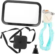 UPKOCH 1pc Rearview Mirror for Car Rotatable Backseat View Mirror Safe for Monitoring Easy to Adjust for Family Travel