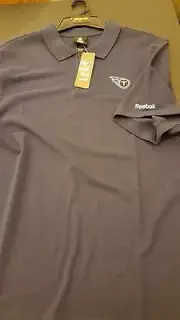 Size large Reebok Tennessee Titans' logo short sleeve polo