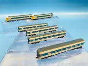 GRAHAM FARISH 'N' 371-742 WESTERN PULLMAN SIX CAR UNIT GREY & BLUE NEW!