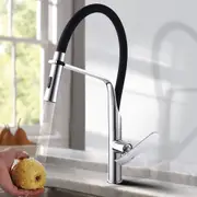 Kitchen Mixer Tap Pull Down 2 Patterns Swivel Spout Sink Faucet Chrome WELS