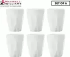 Set of 6 Maxwell and Williams 90mL White Basics Espresso Cups..
