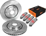 2 x Front Disc Brake Rotors + Pads for Toyota Kluger GSU40 GSU45 GSU50 GSU55 2007 2008 2009 2010 2011 2012 2013 2014 2015 2016 2017 2018 2019 2020