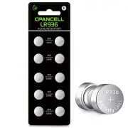 CPANCELL LR936 Batteries LR45 AG9 Battery 194 394 1.5v Alkaline Button Cell W...