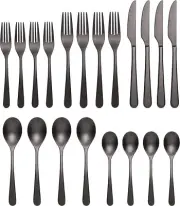 Oneida Kenbrook Vintage Black 20 Pc Set Service For 4