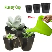 Plastic Peat Pots Plant Starters Cups Nursery Herb Tray Garden VH