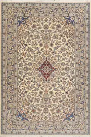 Nain Hand Knotted Wool & Silk Persian Rug - 294x166 cm by Cyrus Rugs