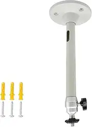 6mm Camera Monopods Projector Tripod Metal Wall Ceiling Mount 1/4 Hanger Mounting Mini Projector Bracket for Home Theater Backyard Outdoor Indoor