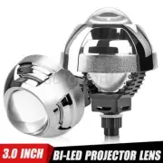 2x MIni Bi LED Projector Lens 3.0'' Headlight 6000K Universal Retrofit LHD RHD