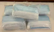 Lot of Five | 3 Layers Breathable Disposable Face Mask | 50 per Pack | 7" Wide