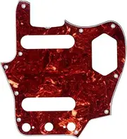 Musiclily Pro 10-Hole 65 60s Vintage Style Guitar Pickguard for Fender American Jaguar, 4Ply Vintage Tortoise