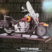 Harley-Davidson Corded Telephone Phone 025813 Blue/Silver Tribal Flames NEW!