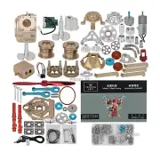 DM114 V2 Engine Model Car Metal Model Engine Kit Unassembled Toy Collection