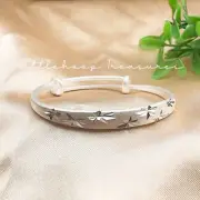 Baby Silver Bangles | Children Toddler pure Silver 999 | Kids Bangles Adjustable