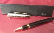 Bettoni collection ball point pen Black And Chrome With Gold accents