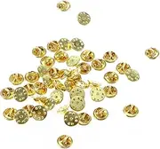 [Beatifufu] 200pcs Metal Butterfly Hat Pin Backs Replacement Clutch Badge Clutches Set
