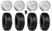 KMC Technic 15" Wheels Gloss Machined 30" Intersect Tires RZR TS/RS1