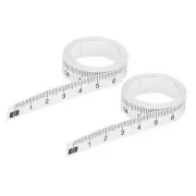 Adhesive Ruler, 2Pcs 100-0cm Measure Tape Sticker Clear Background Black Text