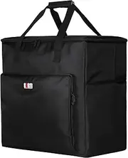 BUBM Desktop Computer Carrying Case, Padded Nylon Carry Tote Bag for Transporting Computer Tower PC Chassis, Keyboard, Cable and Mouse