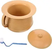 1 Set Portable Spittoon with Lid Convenient Urinal for Elderly Travel Friendly Toilet Bucket Easy Clean Bedpan for Home and Hospital Use