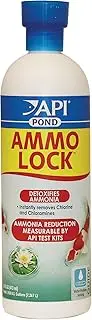API Pond Ammo-Lock Ammonia detoxifier for Pond Water 16-Ounce Bottle