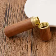 Fashion Wooden Tooth-pick Holder Portable Pocket Toothpick Dispenser Bucket