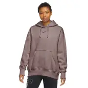 Nike Womens Phoenix Oversized Pullover Hoodie - Mauve