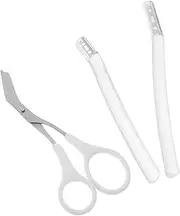 Outanaya 1Set Transparent Eyebrow Trimmer Set Grooming Scissors with Comb for Beginners Protective Blade Design for Precise Trimming Eyelash Grooming Tools for Men