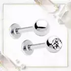 Labret Monroe Piercing Barbell Surgical Steel 12G Combo Pack