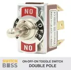 On-Off-On 3 Way Toggle Switch Heavy Duty DPDT 12V 6.3mm Car Marine Light Boat