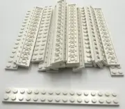 Lego 25 New White Plates 2 x 16 Stud Parts